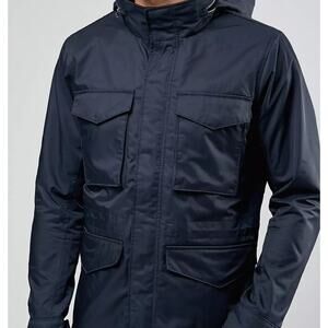 Abercrombie & Fitch Men’s M Navy Hooded Technical Utility Field Jacket Coat